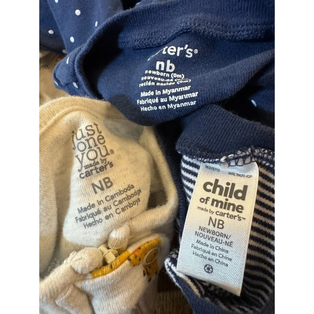 Baby Boy Newborn Sleepers Clothes Lot Bundle Sleep N Play Outfits Wild About Mom